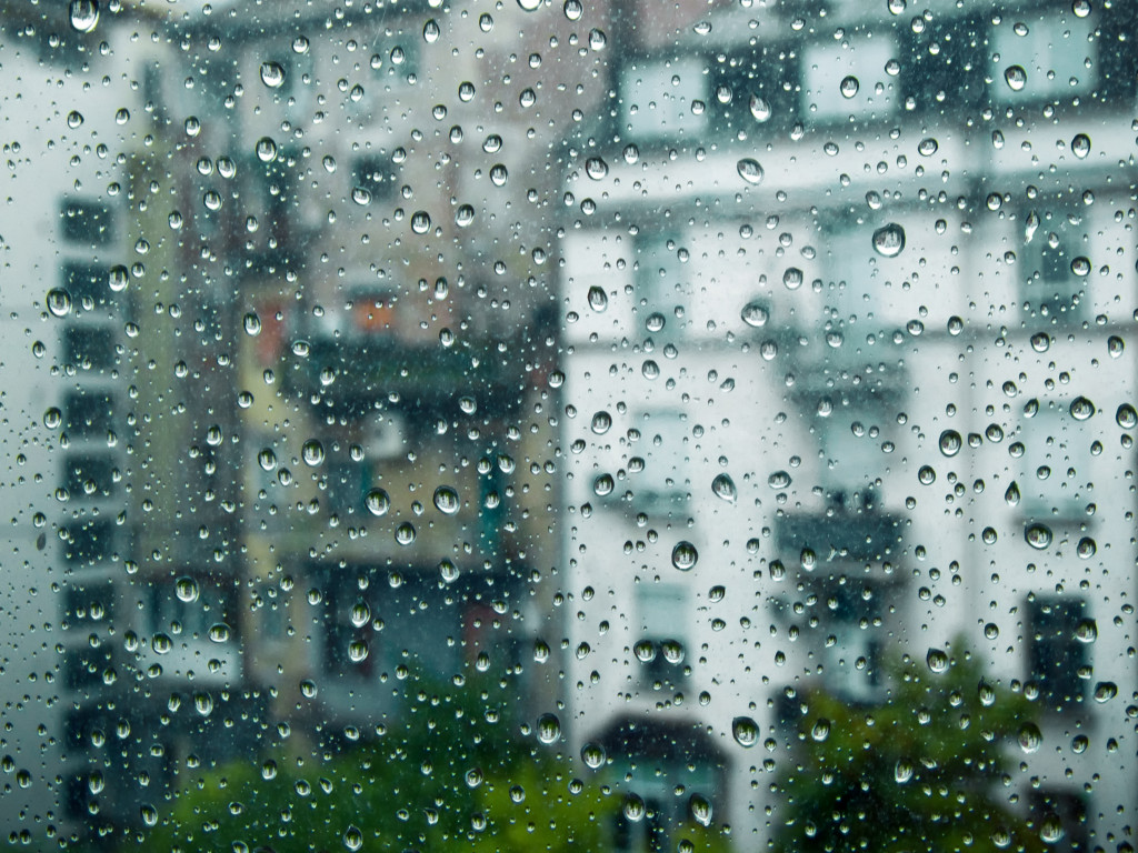 rain drops on glass window