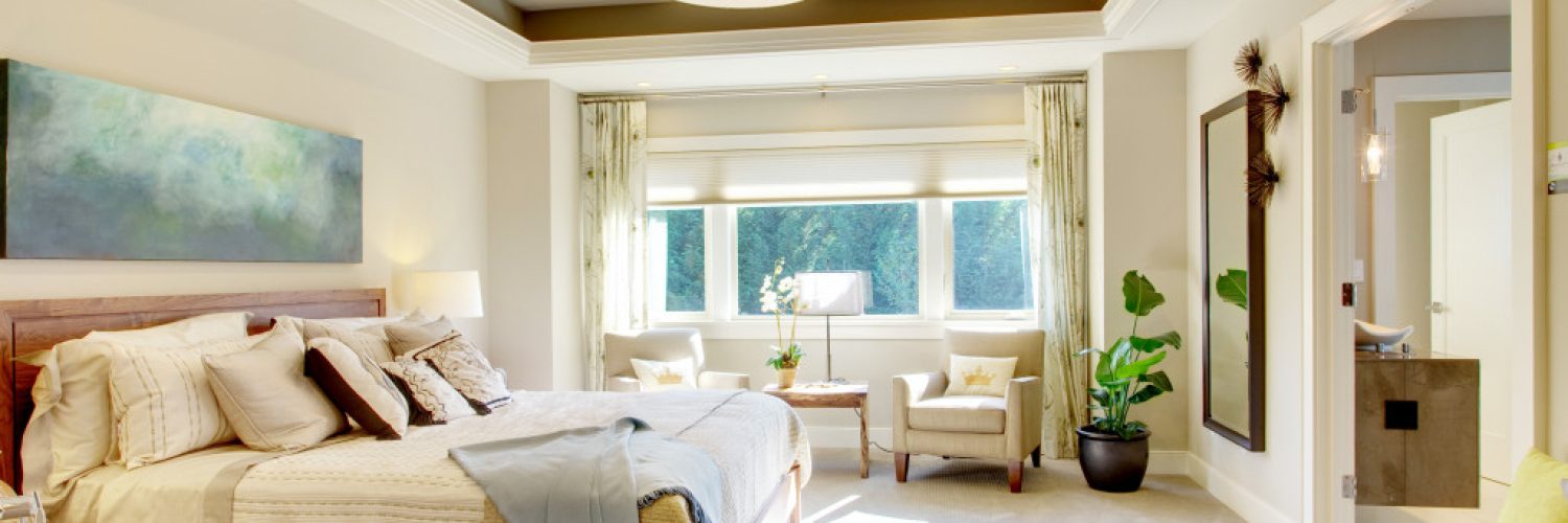 Beautiful Bedroom Interior in New Luxury Home