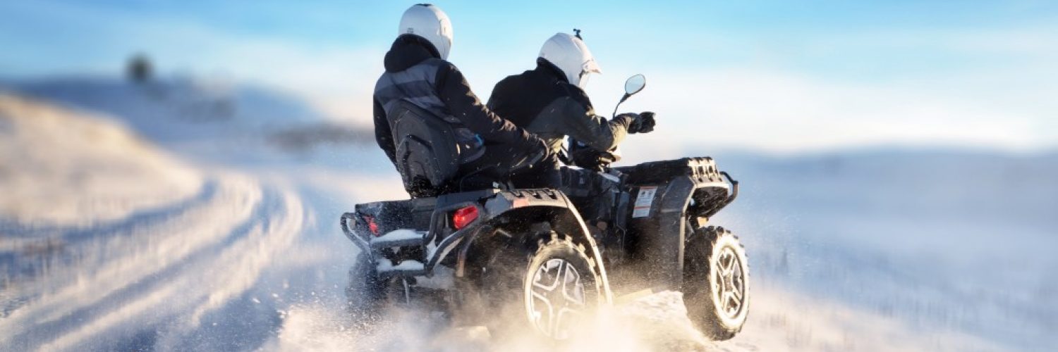 ATV being used in snow
