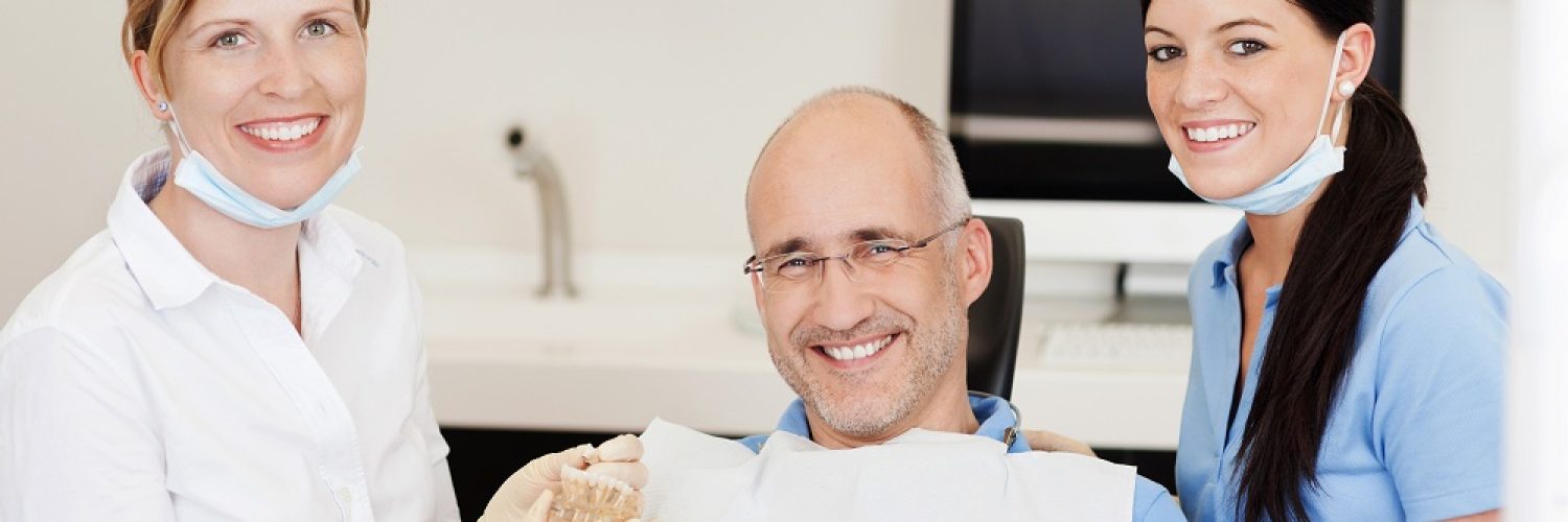 a man at the dentist